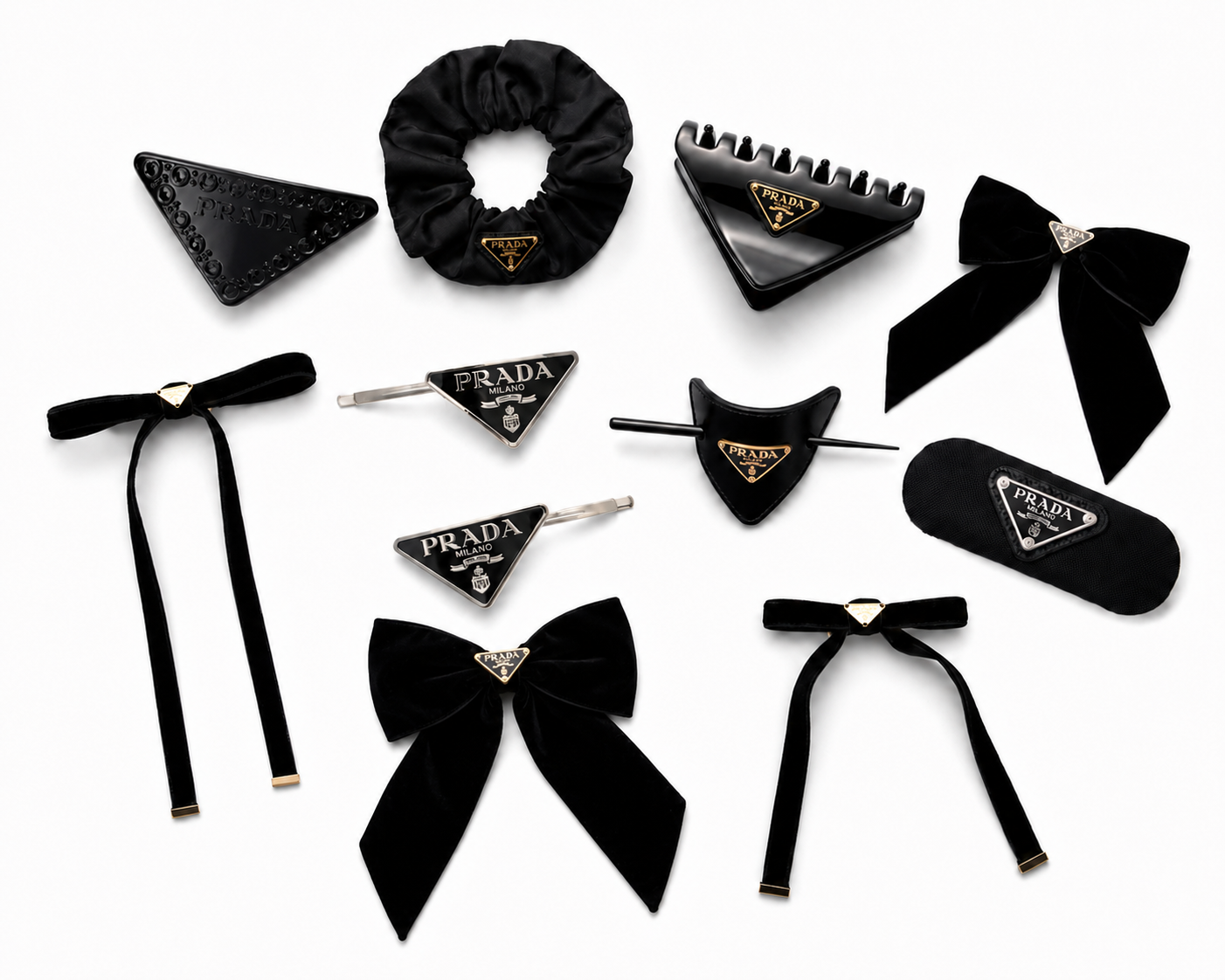 Black Prada Hair Accessories