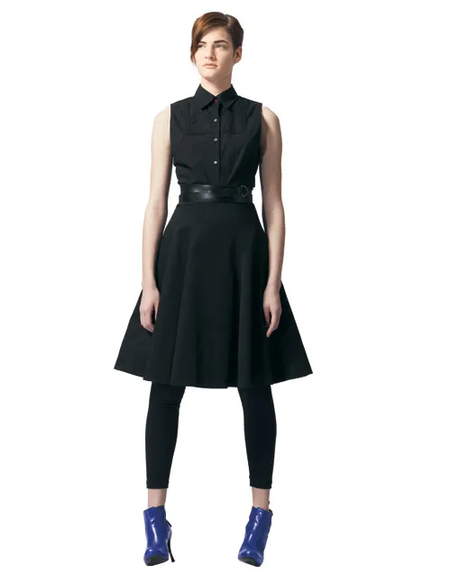 Woven blouse and skirt