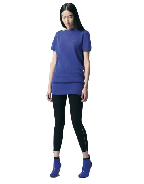 Mesh sweater and leggings