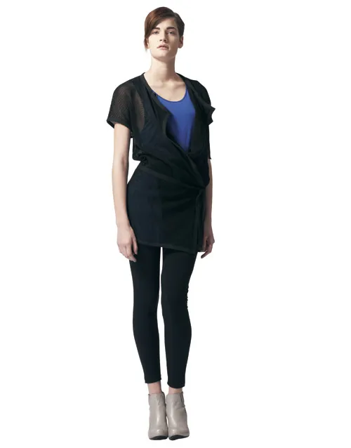 Mesh wrap dress