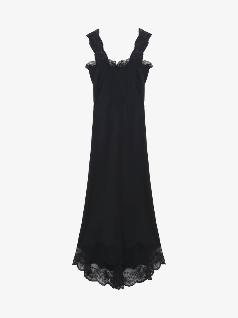Alexander McQueen black lace dress