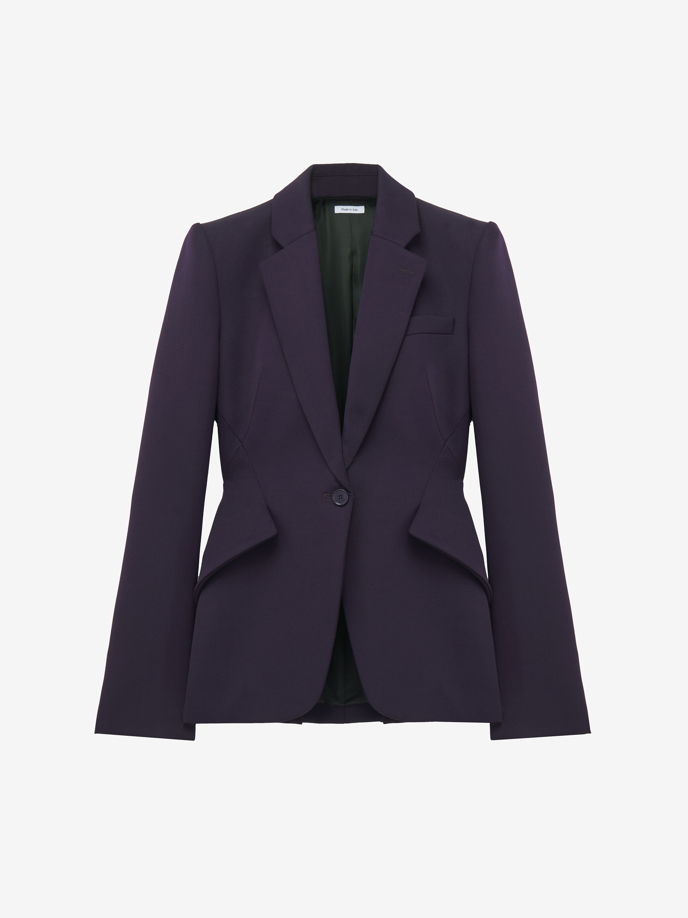 Alexander McQueen violet wool jacket
