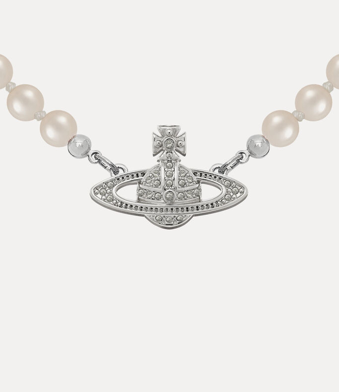 Mini Bas Relief Perl Choker
