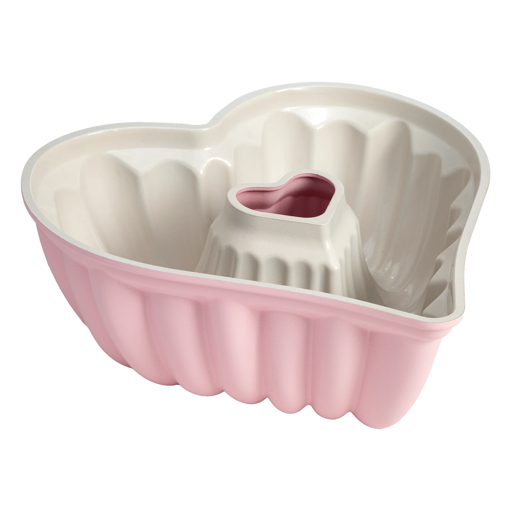 Paris Hilton Heart Shaped Fluted Cake Pan Pink
