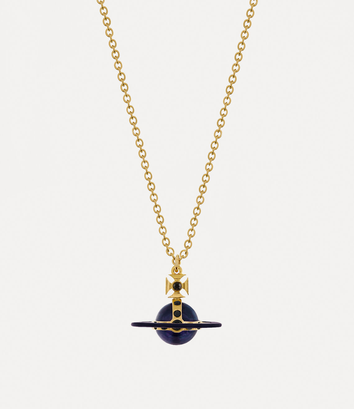 Vivienne Westwood Petite Original Orb Pendant dark purple